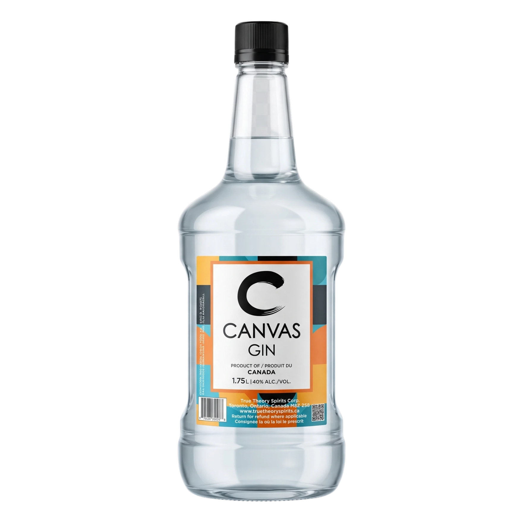 Canvas Gin 1.75 L bottle — Ontario craft gin