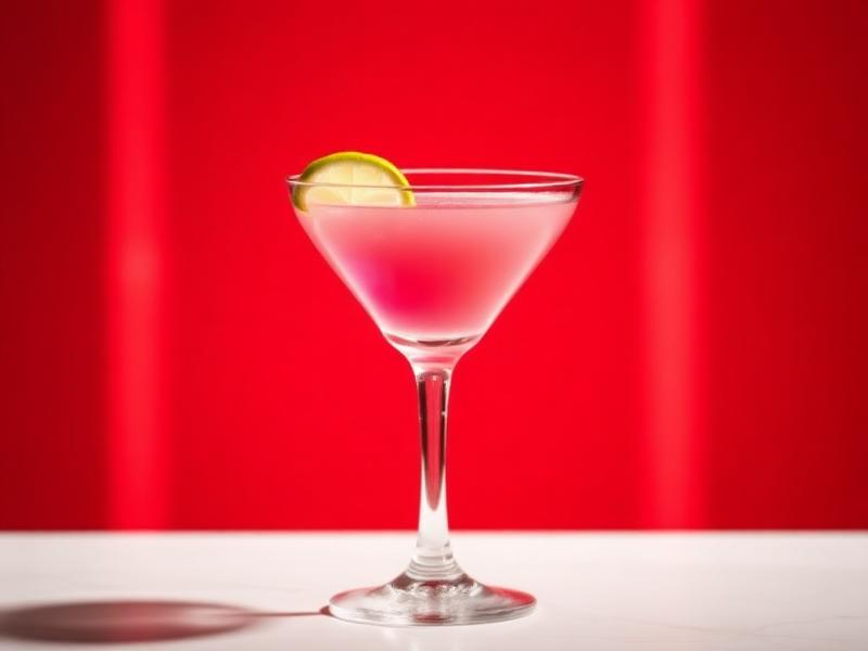Cosmopolitan cocktail made with True Theory Vodka, a local craft spirit from Ontario