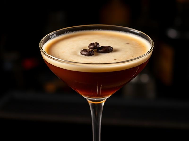 Espresso Martini cocktail made with True Theory Vodka, a local craft spirit from Ontario