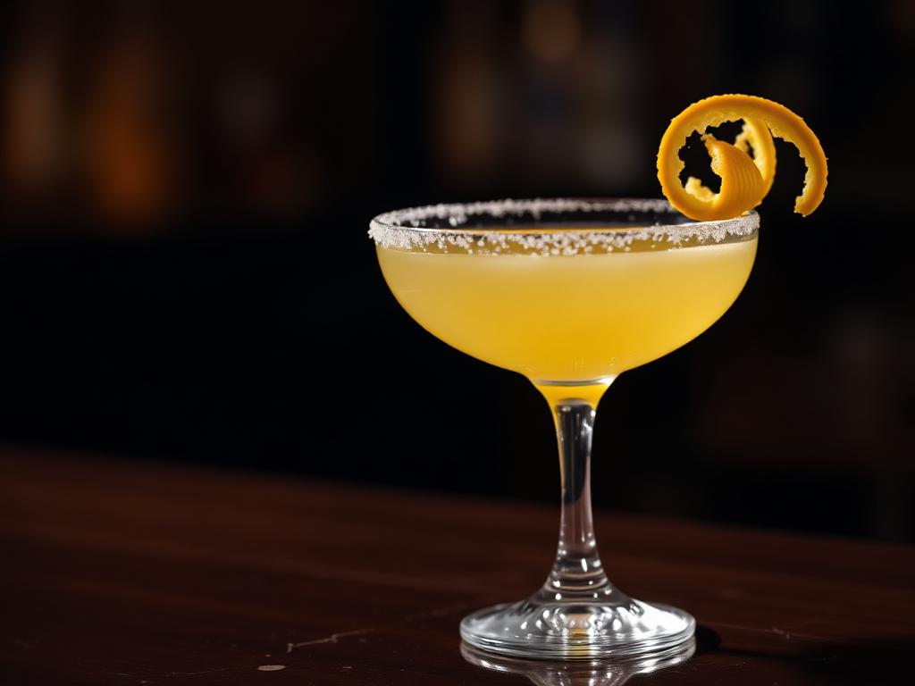 Lemon Drop cocktail made with True Theory Vodka, a local craft spirit from Ontario