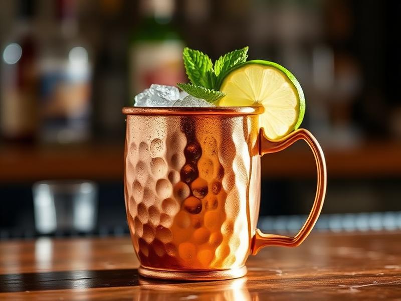Moscow Mule cocktail made with True Theory Vodka, a local craft spirit from Ontario